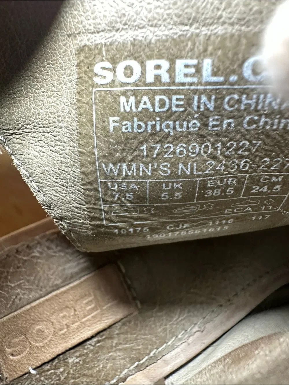 Sorel leather taupe